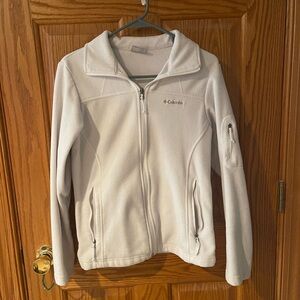 Columbia jacket white Small